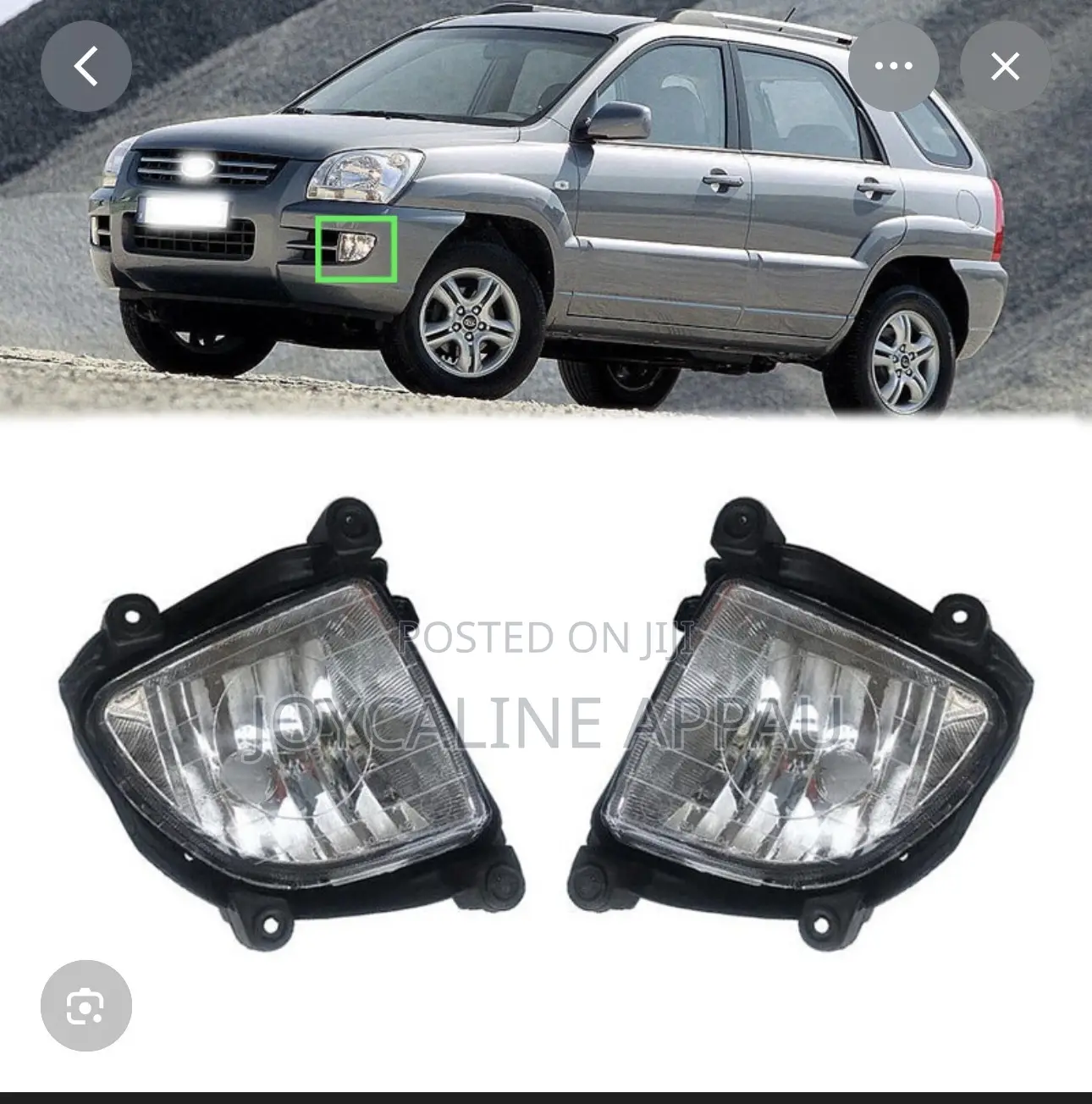 Kia Sportage 2005 to 2007 Fog Light With Bulb