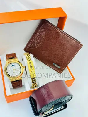 Patek Philipe Analogue Watch With Hublot Bracelet and Accessories