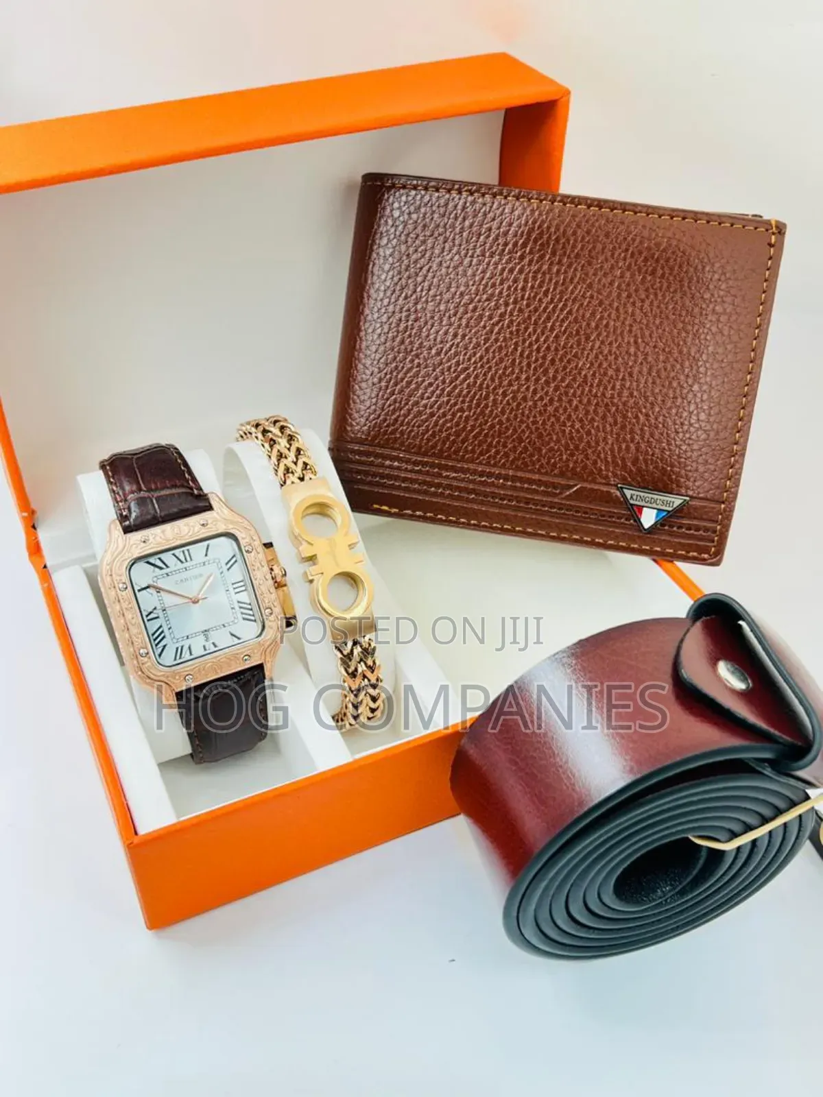 Cartier Watch Bracelet Belt Wallet Valentine Gift Set Package