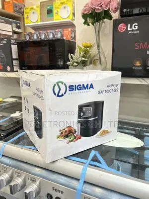 Affordable Sealed 8 Liters Sigma Electric Black Airfryer