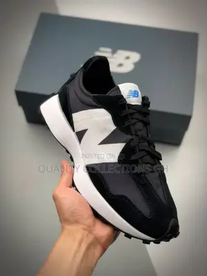 New Balance 327 Black and White
