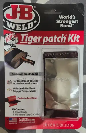 Tiger Patch for Exhaust Pipes – Heat-Activated Repair Wrap 5cm× 91cm