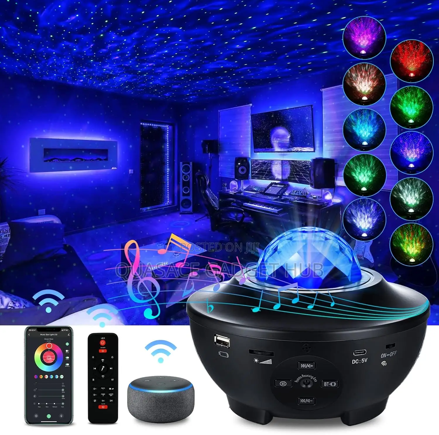 Starry Projector Lights With Speaker