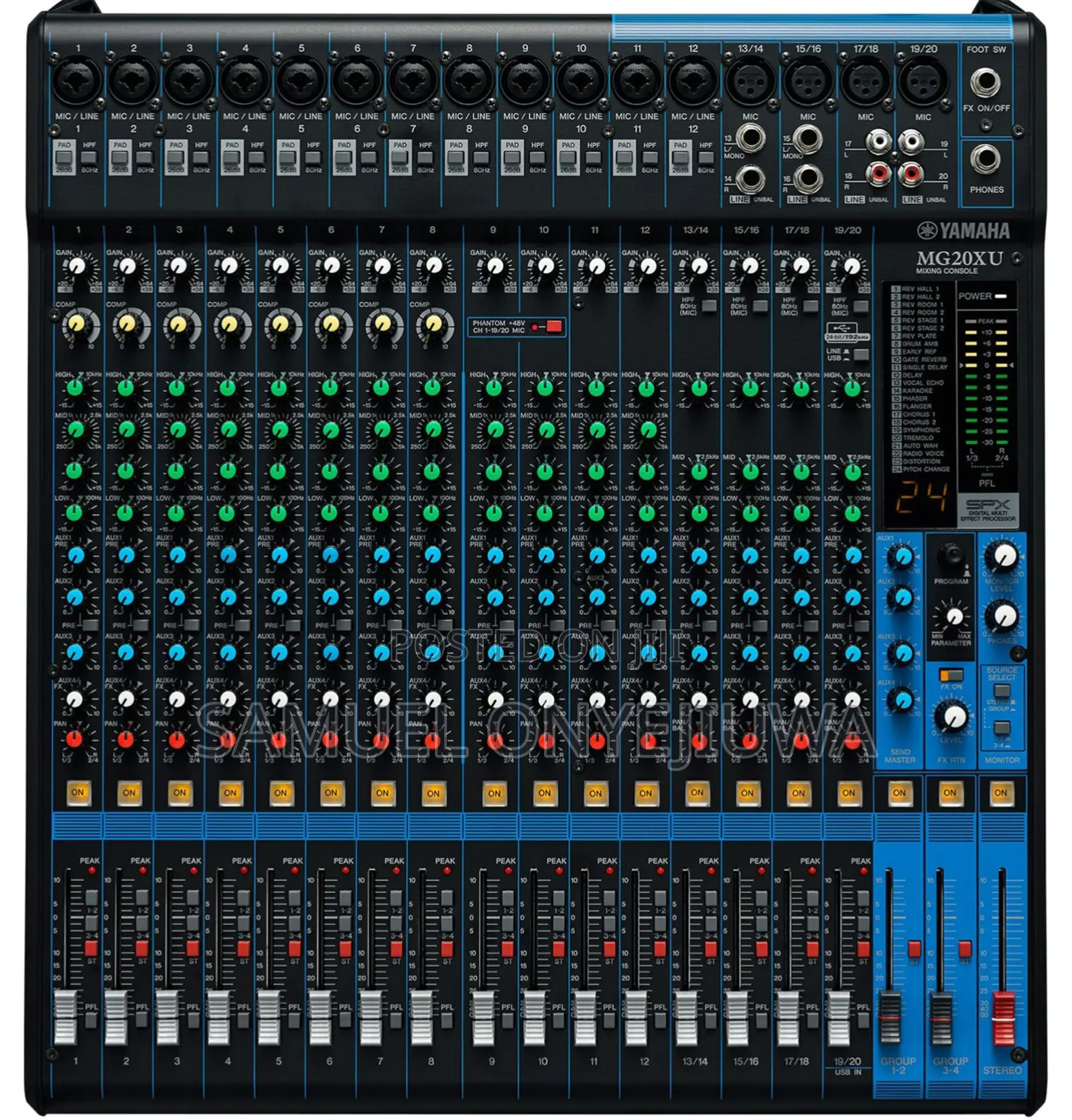 Yamaha Mg20xu 20-Input Mixer With Built-in Fx 2in/2out Usb
