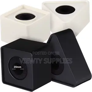 Cube / Triangular Shaped Interview Microphone Flag Station Logo Box