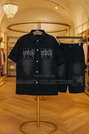 Jeans Jacket Top and Down Set.