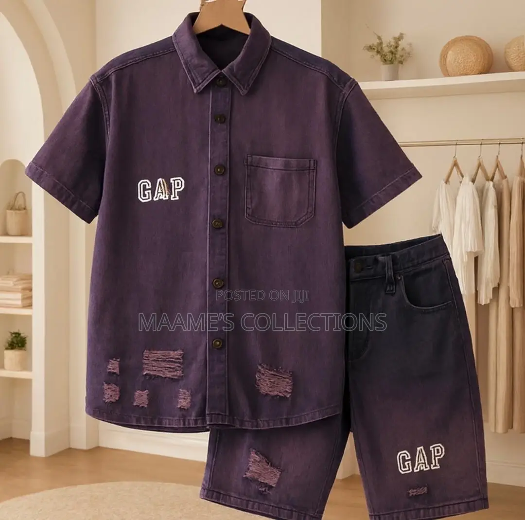 Jeans Jacket Top and Down Set.