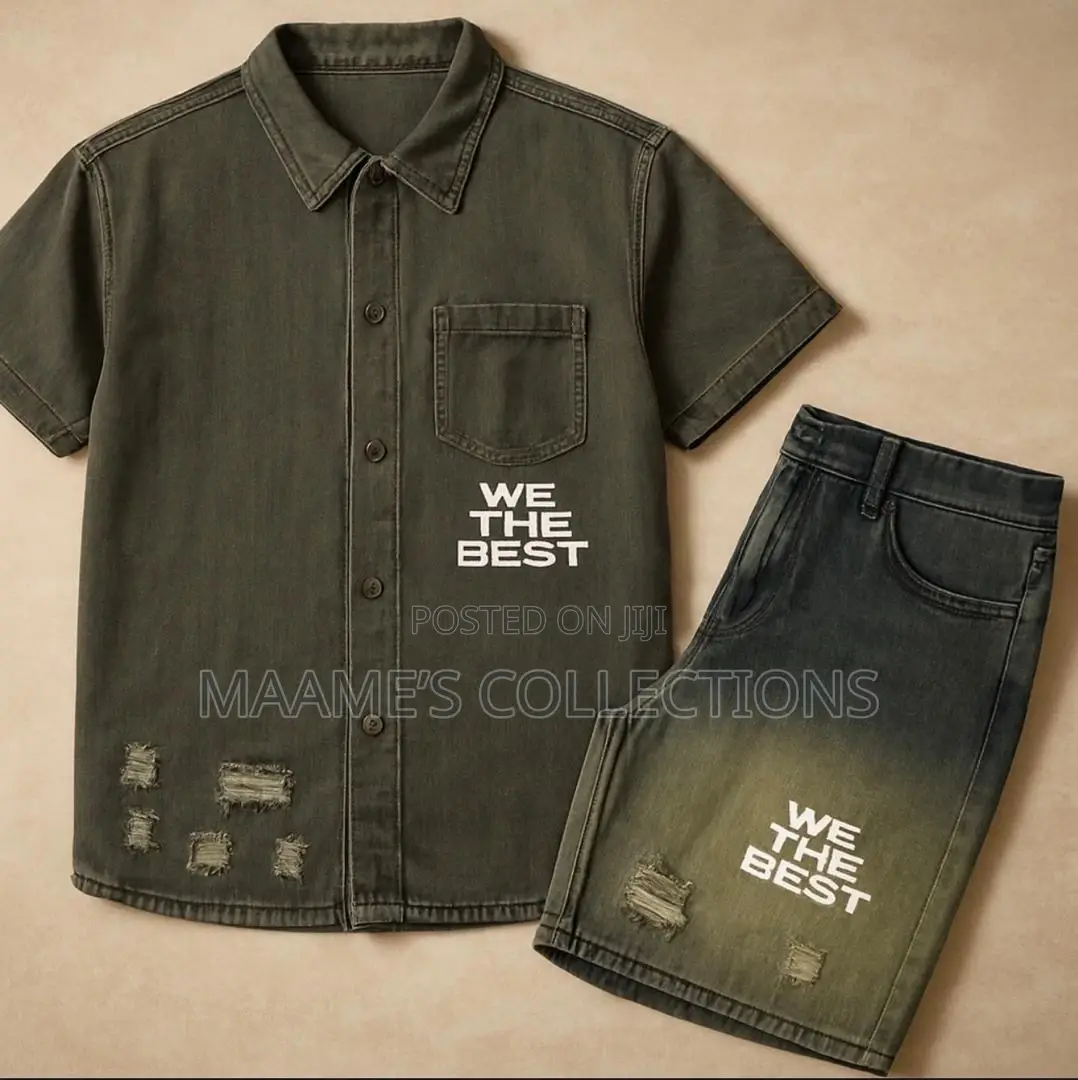 Jeans Jacket Top and Down Set.