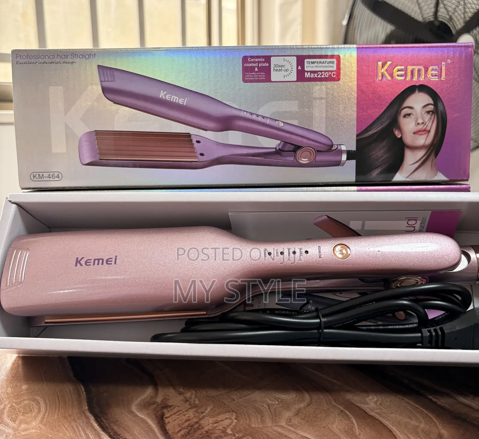 Hair Straightener Professional Kemei Km-464