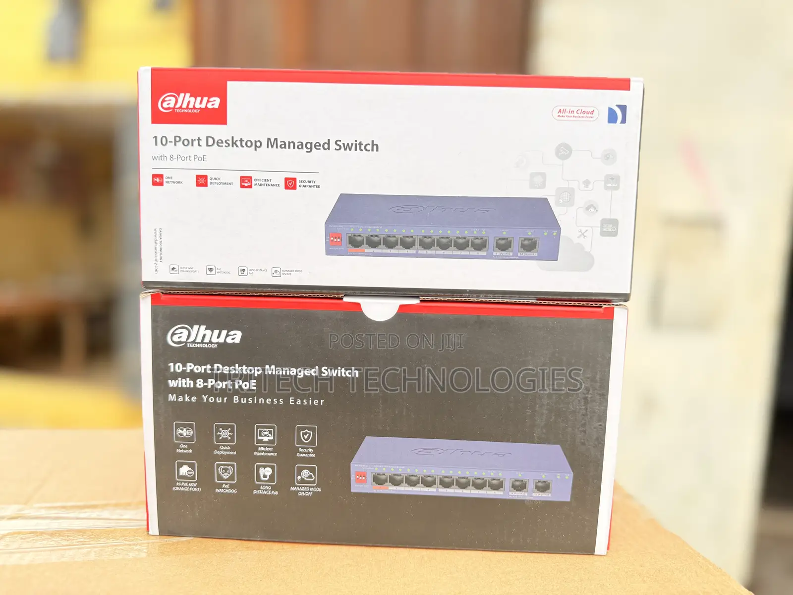Dahua 8-Port Poe Switch Cs4010-8et2gt-60 10-Port Cloud Managed