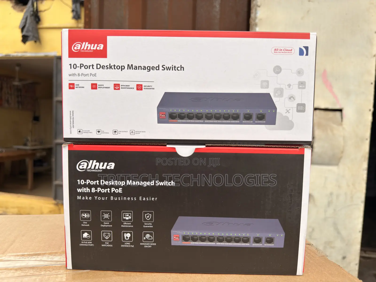 Dahua 8-Port Poe Switch Cs4010-8et2gt-60 10-Port Cloud Managed