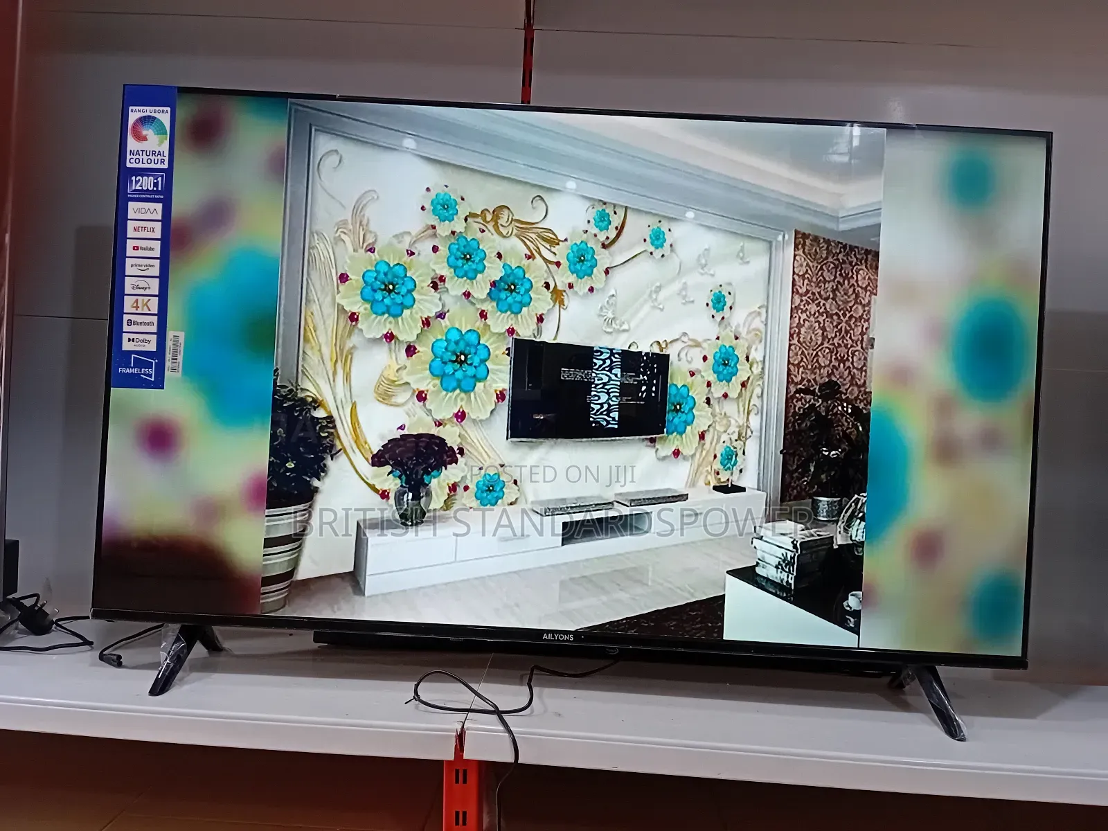 Bright Colors on Ailyons 55” Smart Tv