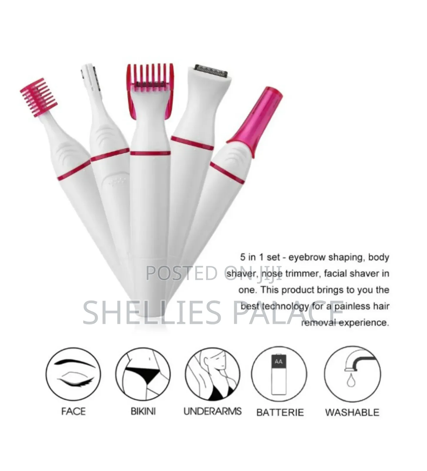 5 N 1 Multifunction Women Hair Removal Electric Shaping Femme Shaving