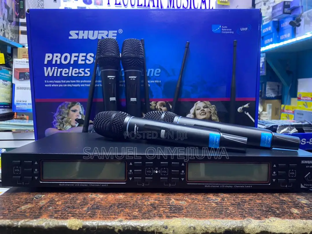 4in1 Shure Wireless Professional Microphone Sy-404