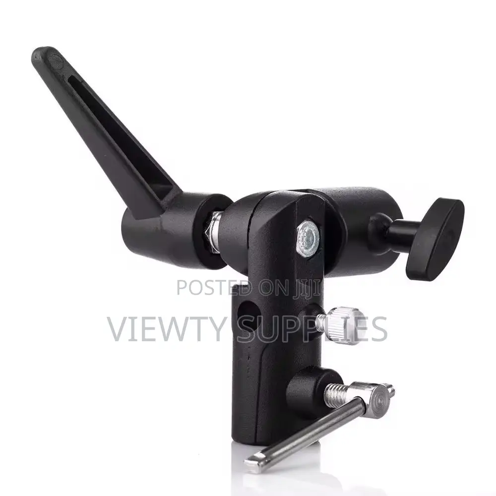 H-Type Swivel Tilt Metal Umbrella Softbox Holder Flash Bracket Adapter