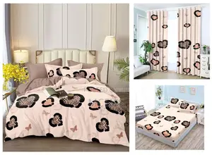 King Size Duvet Set With Curtains