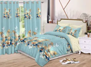 Original 8-Piece Duvet Cover Set With Curtains Available