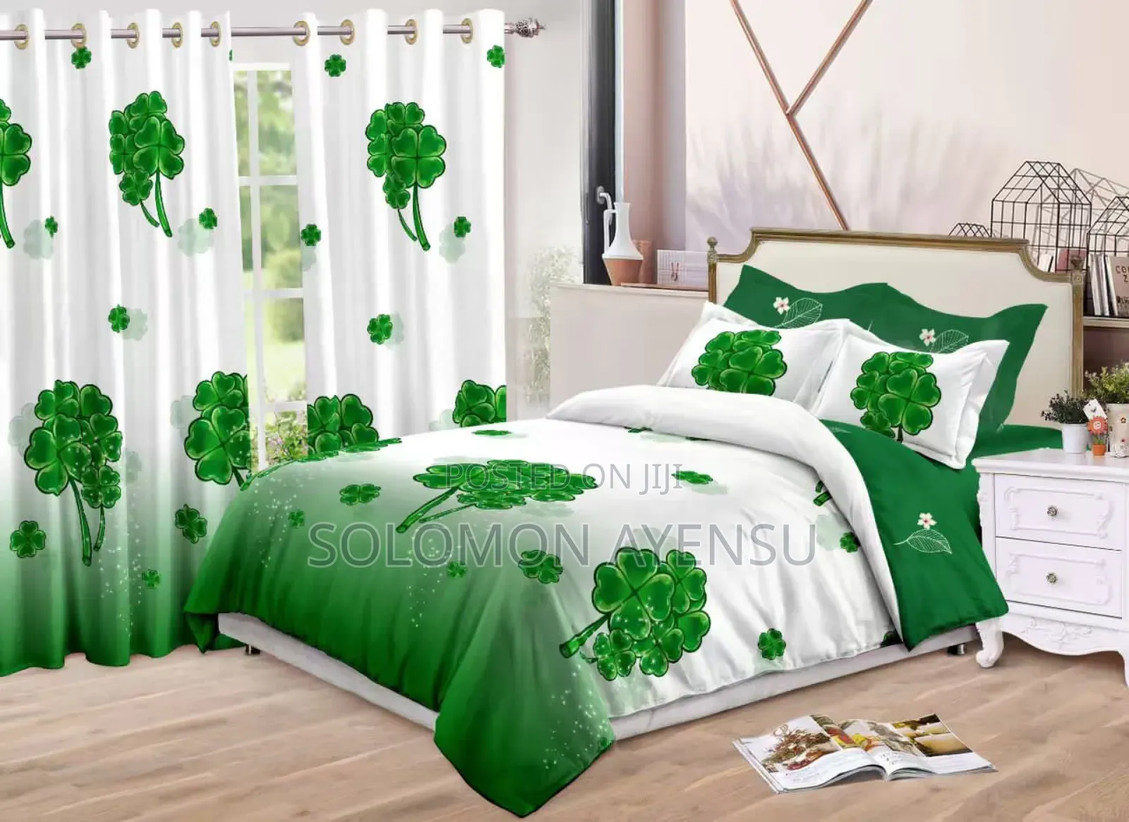 Original 8-Piece Duvet Cover Set With Curtains Available
