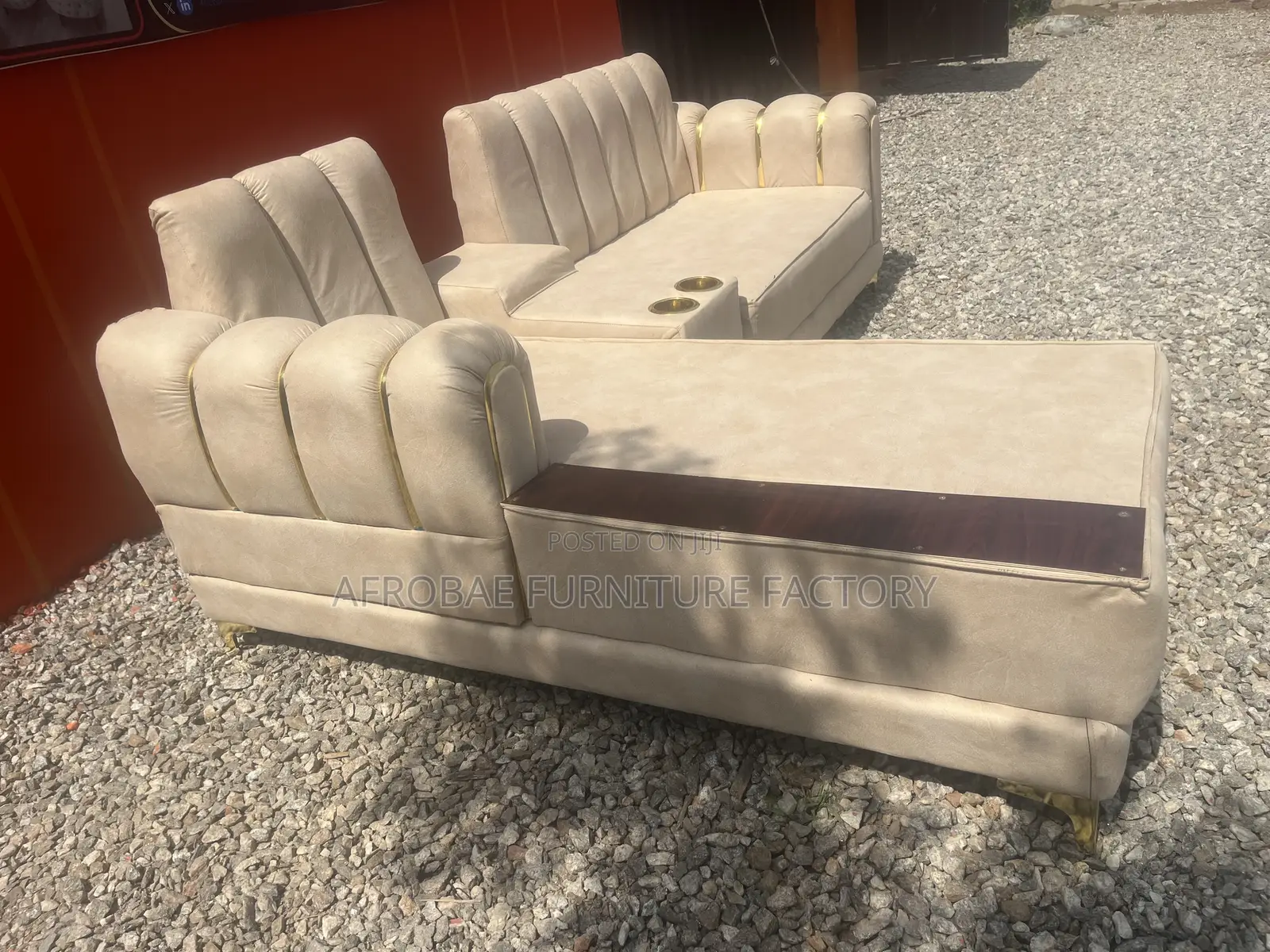 Quality Modern L Shape Sofa Chair From Afrobae Furniture Factory