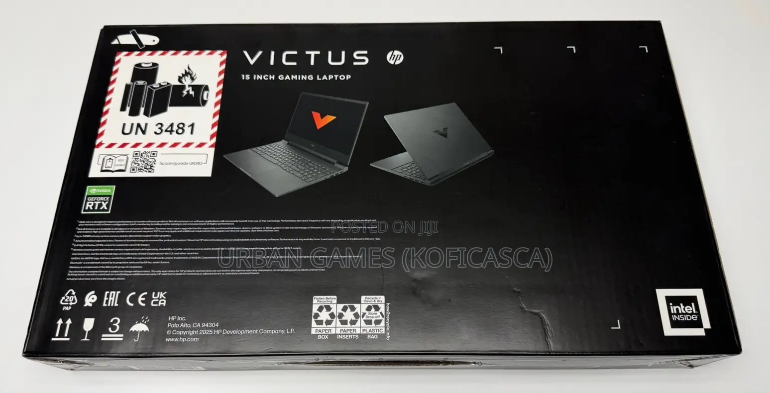 New Laptop HP Victus 15 16GB Intel Core I5 SSD 512GB