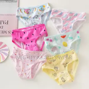 Multi-color Lace Cotton Children's Underwear Girls Age 2-3yrs Only
