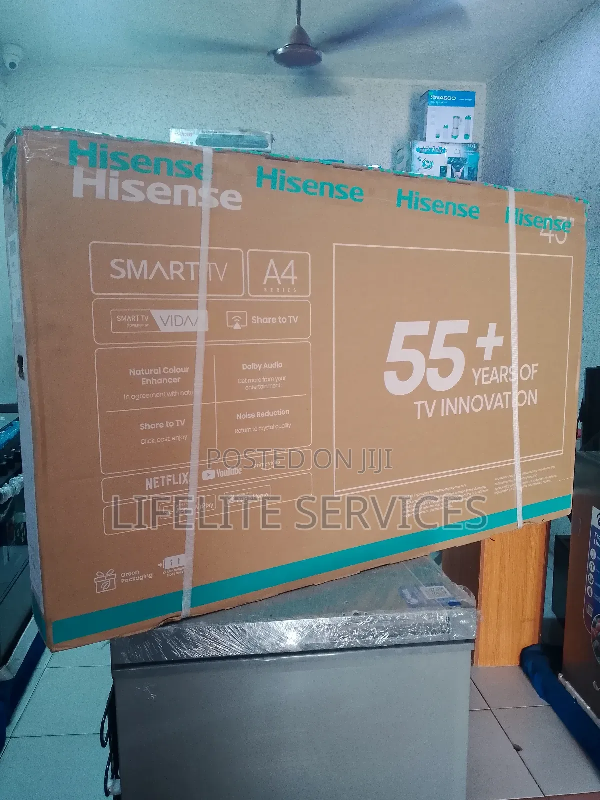43" Tv Hisense Smart (Netflix Youtube)