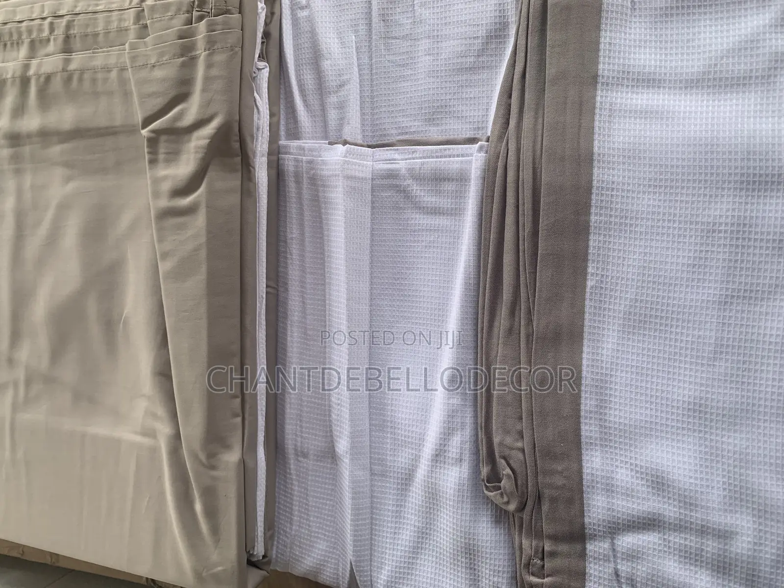 7-piece 300tc Pure Cotton Solid & Waffle Design King Size Duvet Set