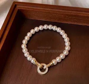 Pearl Bracelet Set (Bracelet and Matching Earrings)