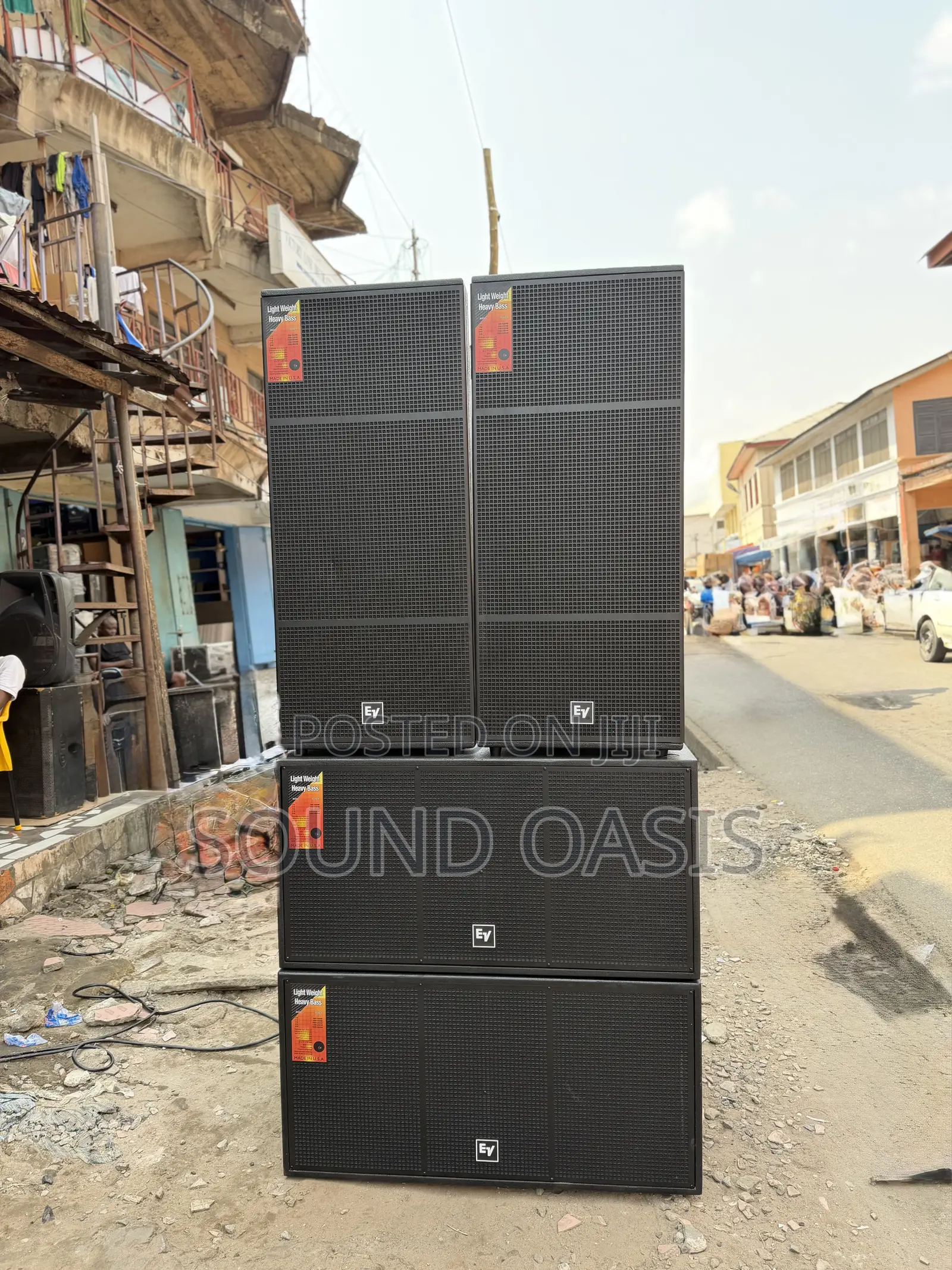 A Set of Electro-Voice (Ev) Professional Audio Speakers