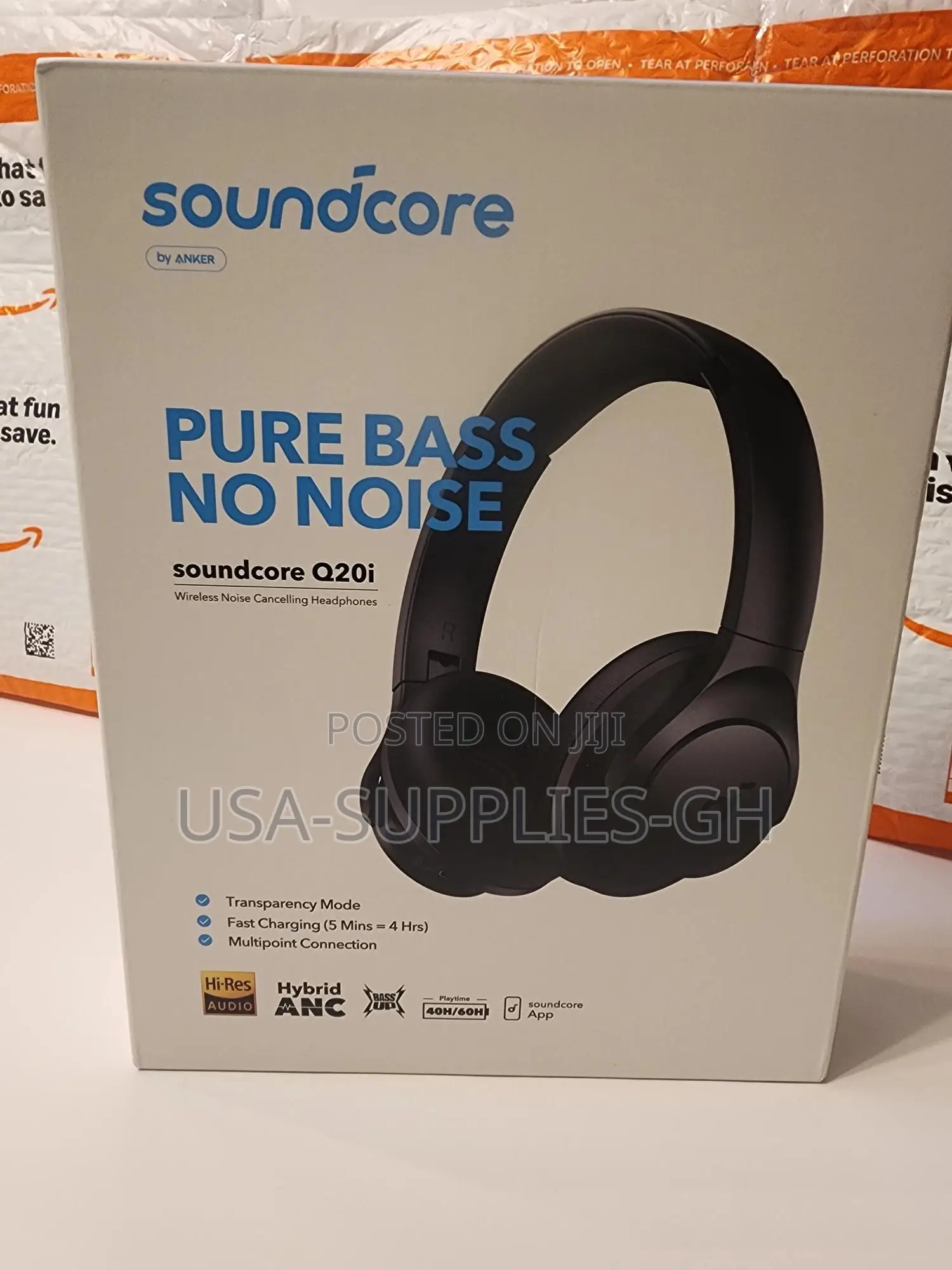 Soundcore by Anker Q20i Hybrid Active Noise Cancellation From Usa