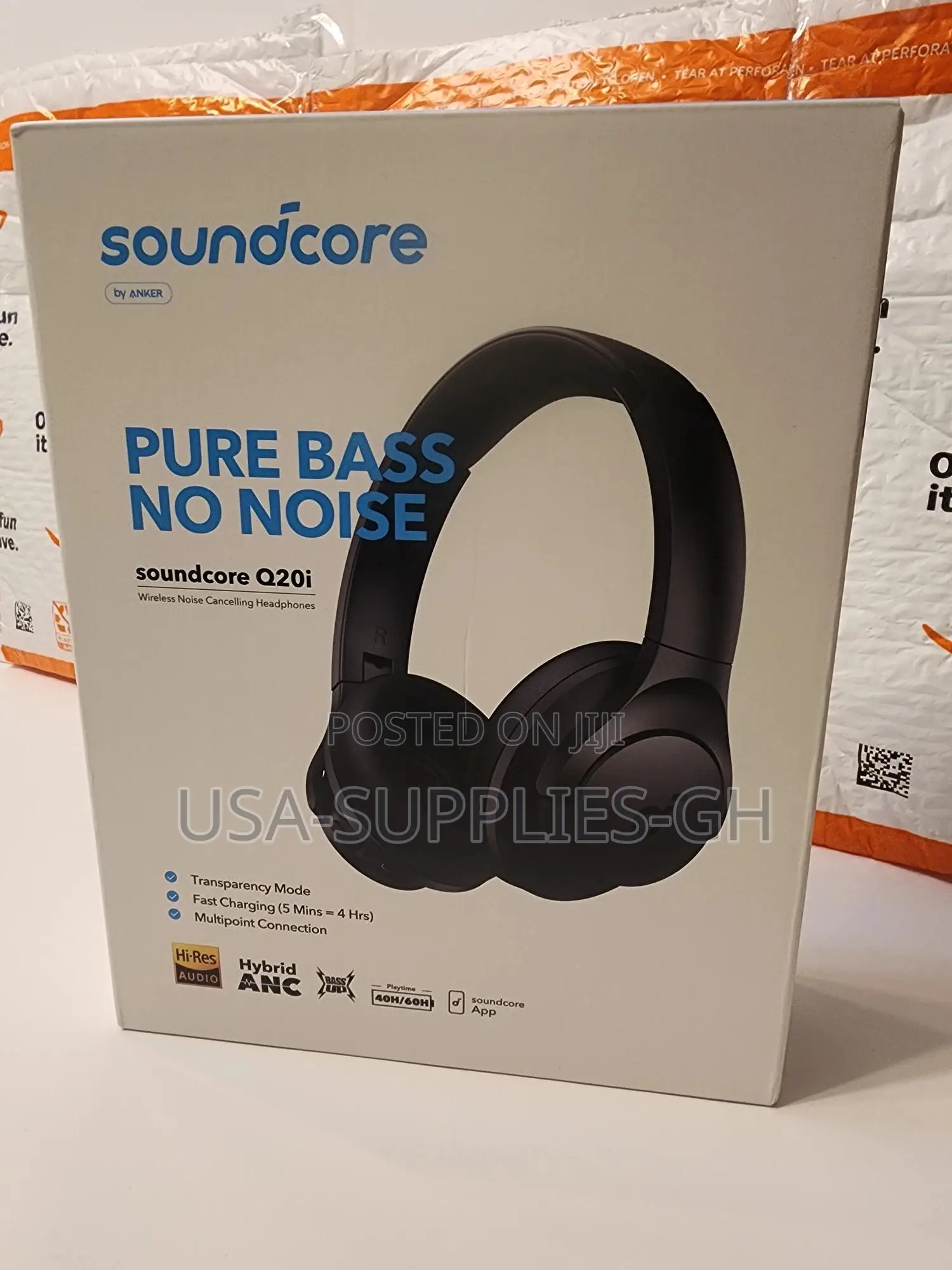 Soundcore by Anker Q20i Hybrid Active Noise Cancellation From Usa