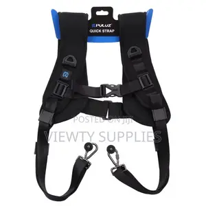 Double Quick Release Shoulder Harness Soft Pad Strap Belt for Cameras