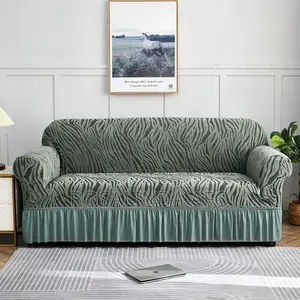 Pleated and Elastic Sofa Covers