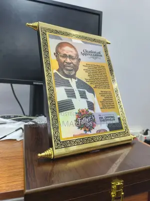 A4 Wooden Plaque and Citation