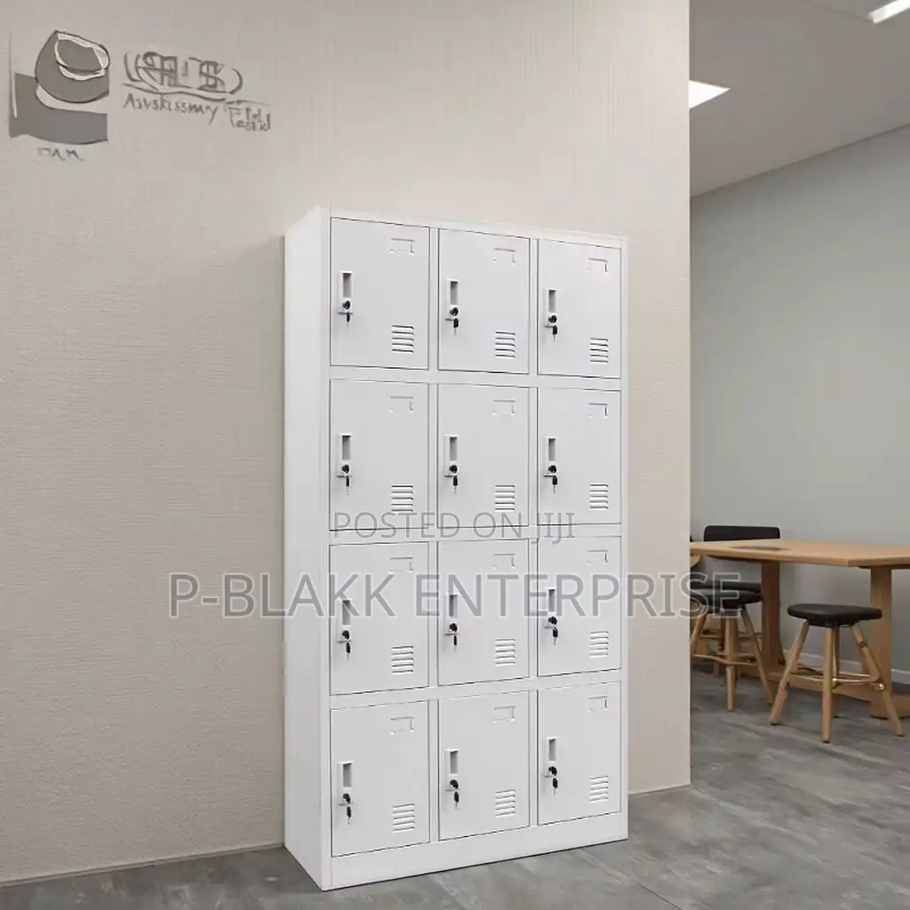 Office Locker Cabinet 12 Doors/ 12 Lockers