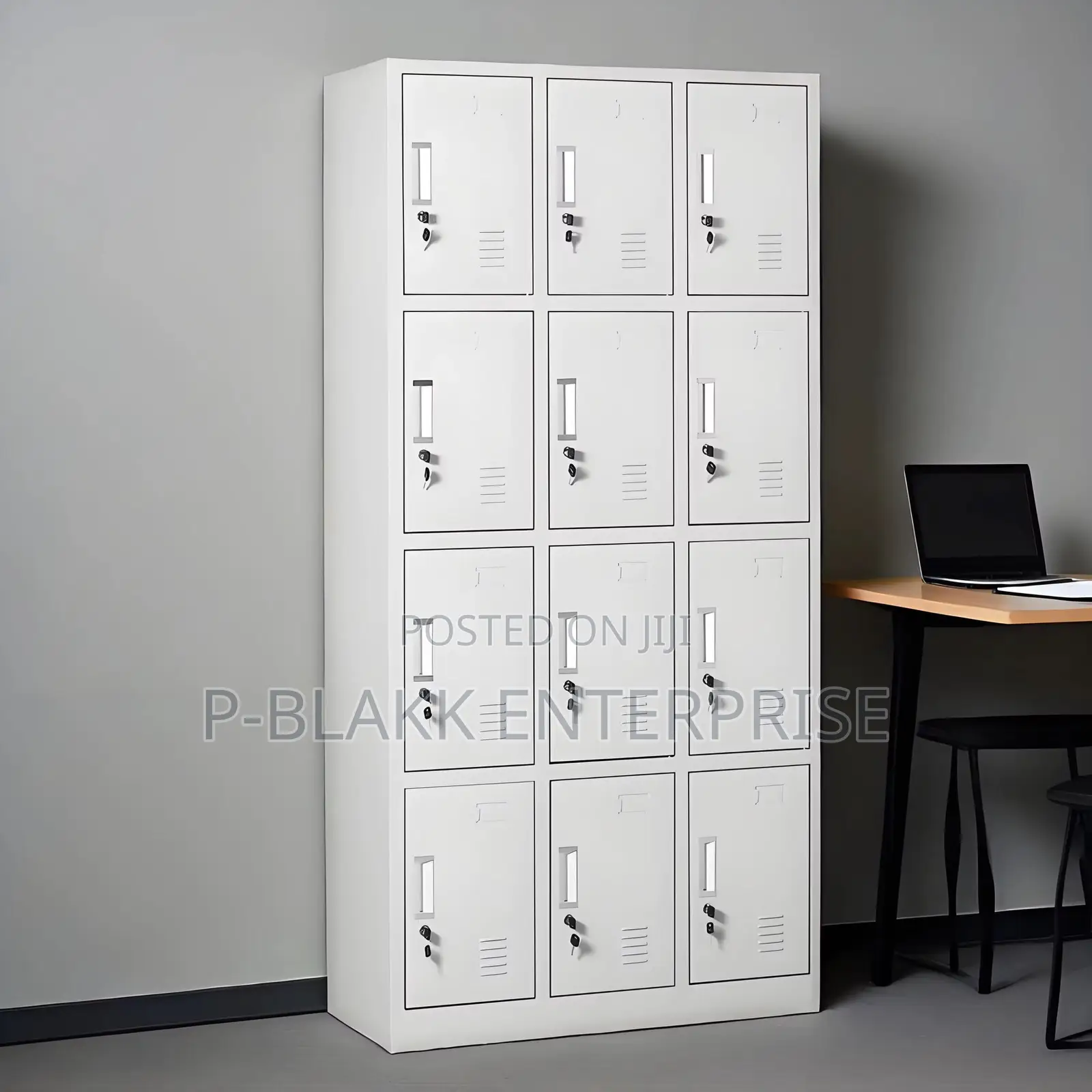 Office Locker Cabinet 12 Doors/ 12 Lockers