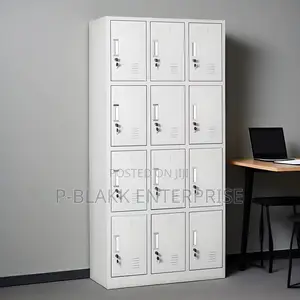 Office Locker Cabinet 12 Doors/ 12 Lockers