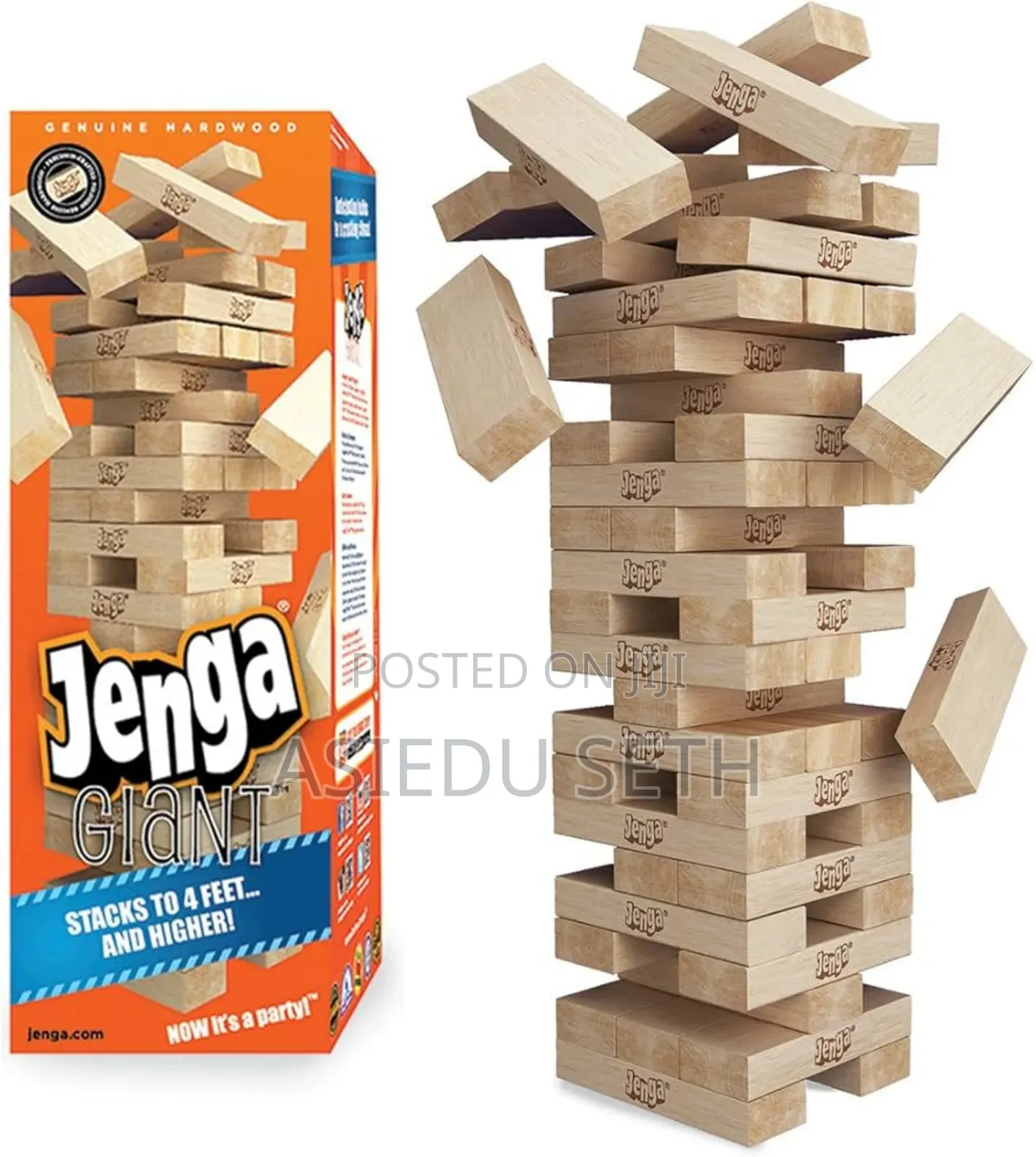 Jenga Giant Genuine Hardwood Game