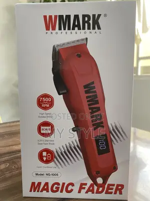 Hair Clipper Wmark Ng-1005 7500 RPM Motor Professional Blade 2000mah