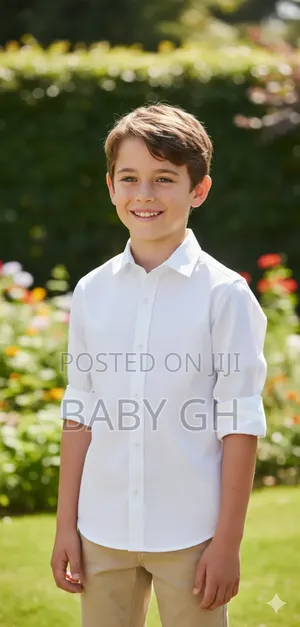Boys George White Long Sleeves