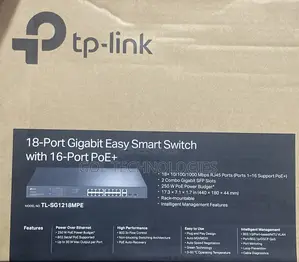 Tp-Link 18-Port Gigabit Easy Smart Switch With 16-Port Poe+