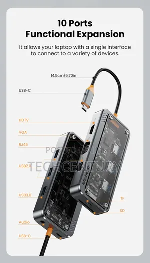 Asometech 10-in-1 Dock Station Type C Hub
