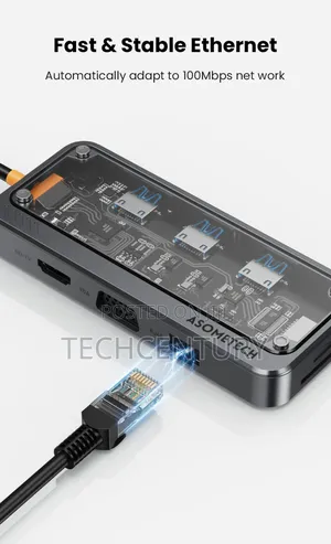 Asometech 10-in-1 Dock Station Type C Hub