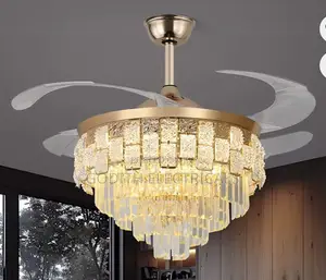 Modern European Design Ceiling Fan With Light N Bluetooth Speaker