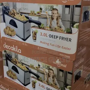 Decakila 3l Electric Deep Fryer – 2000w Fast Heating