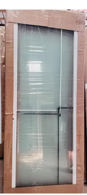 Strong and Durable Glass Door for All Buildings,White Color