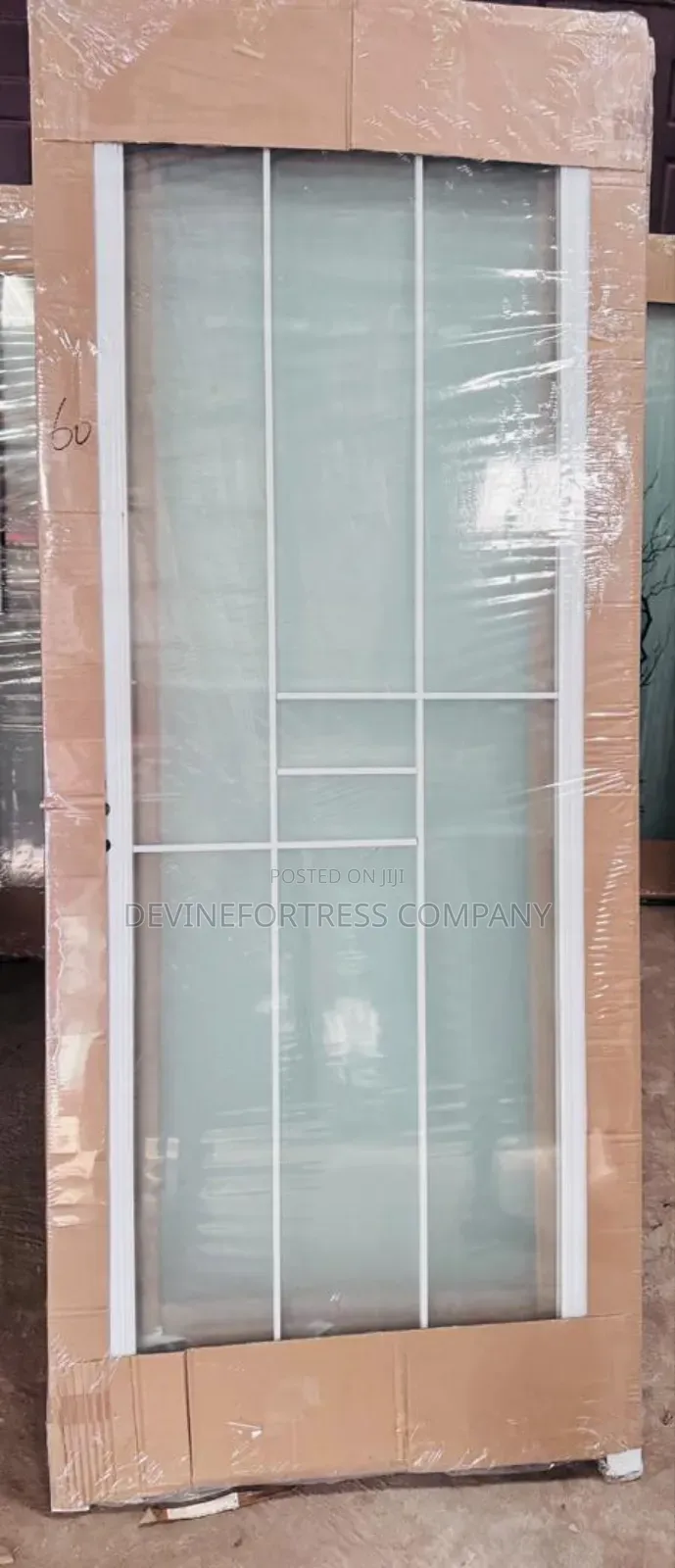 Strong and Durable Glass Door for All Buildings,White Color