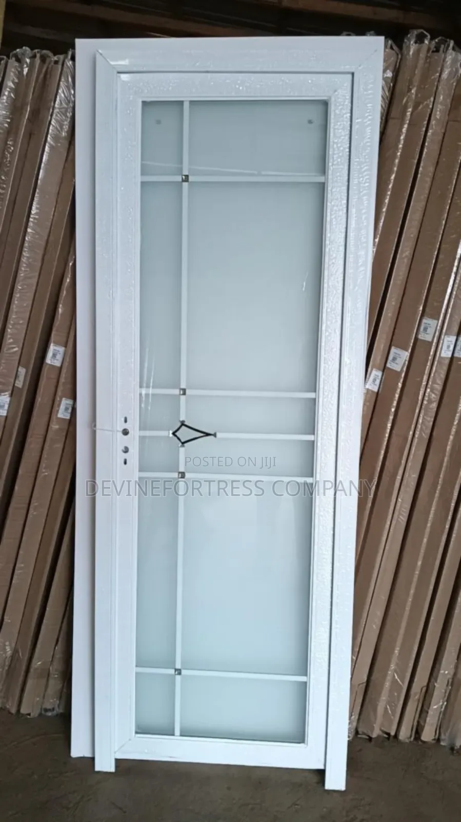 Quality Opaque Glass Doors for Washroom,White Color // Sharpen Color.