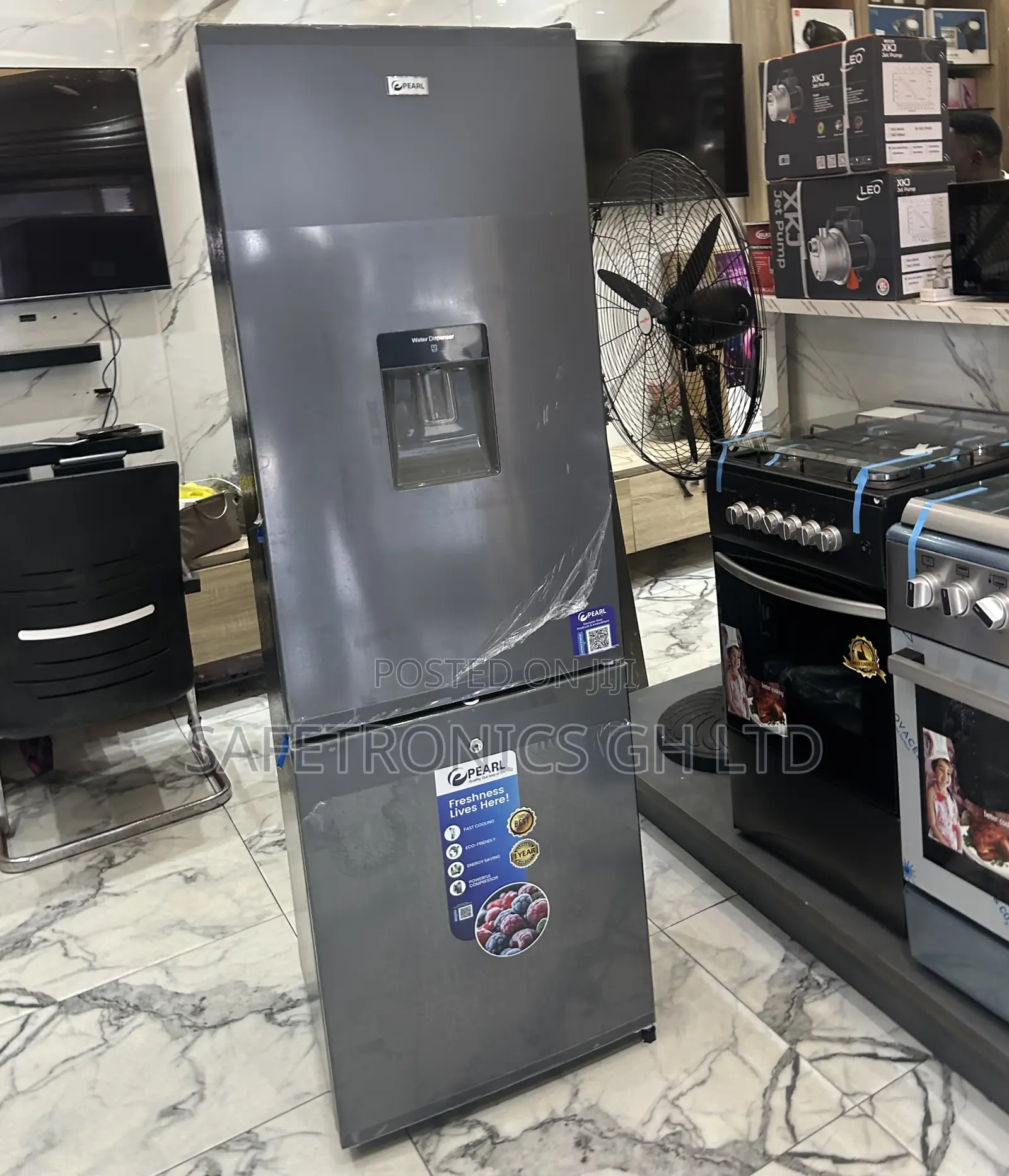 Call Original Bottom Mount 262 Liters Electric Pearl Grey Fridge