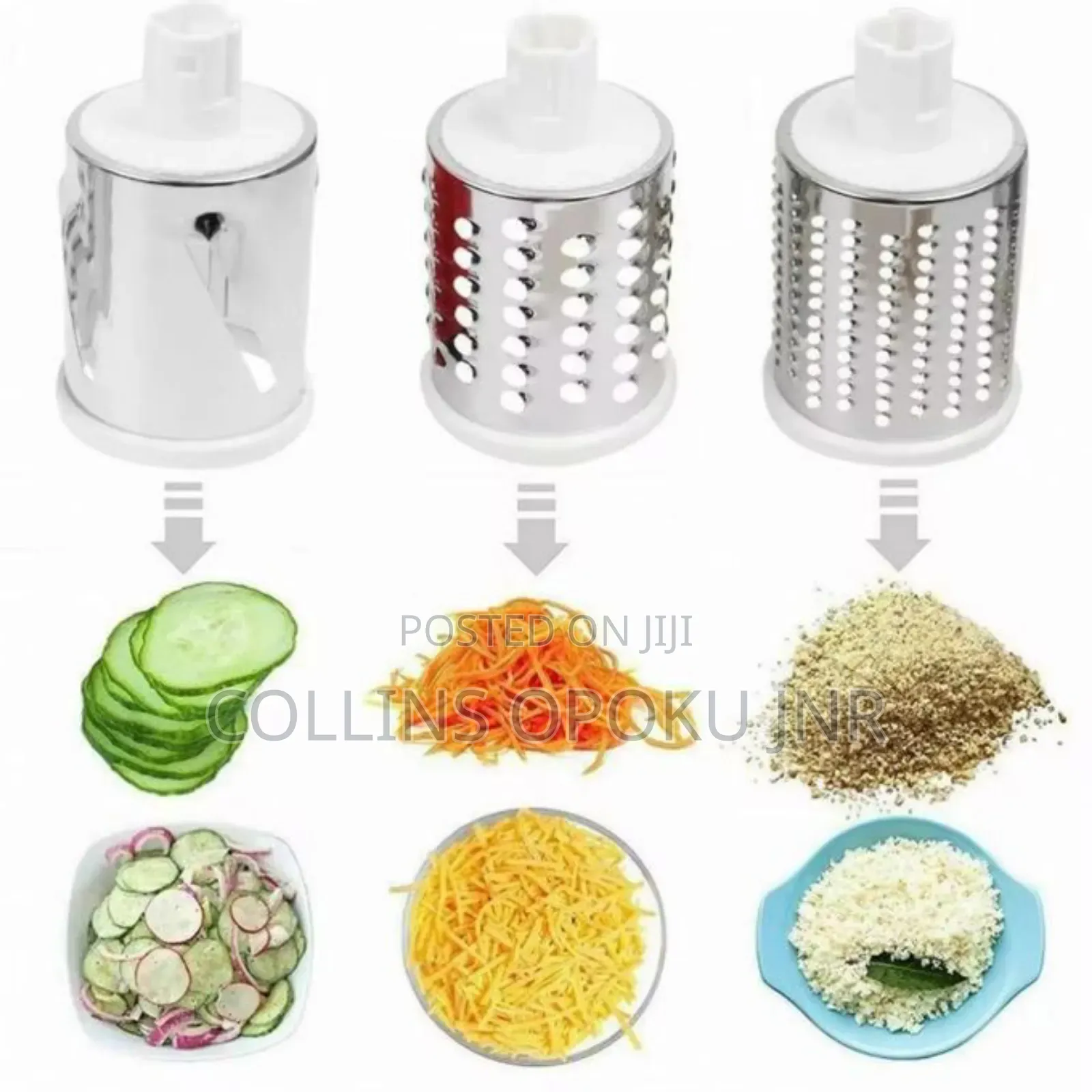 Cheese Grater Rotary Handheld Vegetable Slicer, Shredder Family Cook